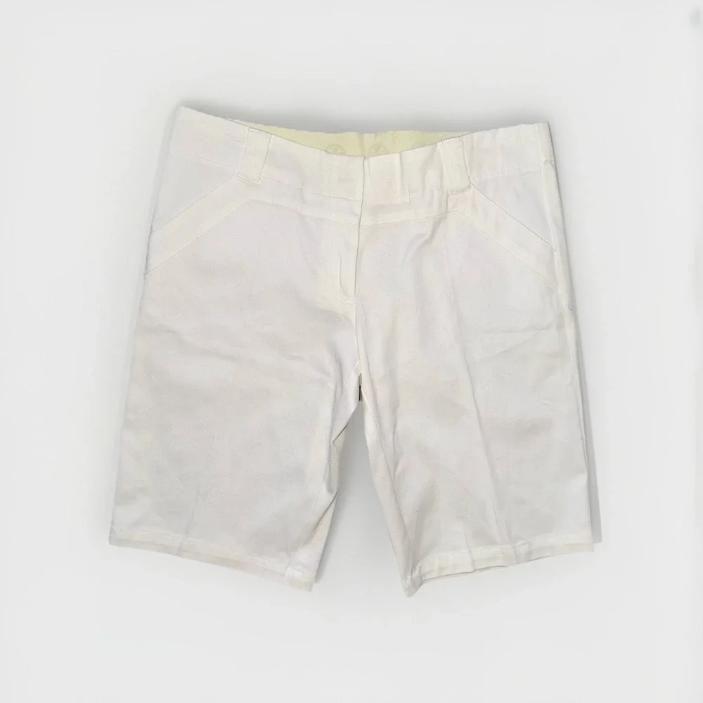 Tory Burch Sport Tech Twill White Bermuda Length Golfing Shorts Women's Size 10